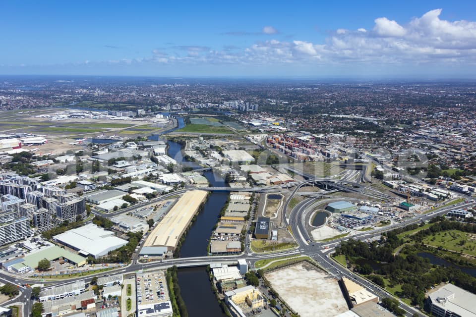 Aerial Image of St Peters and West Connex