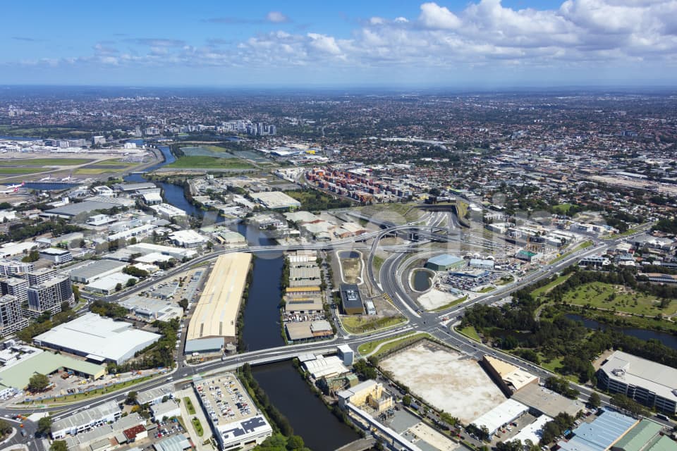 Aerial Image of St Peters and West Connex