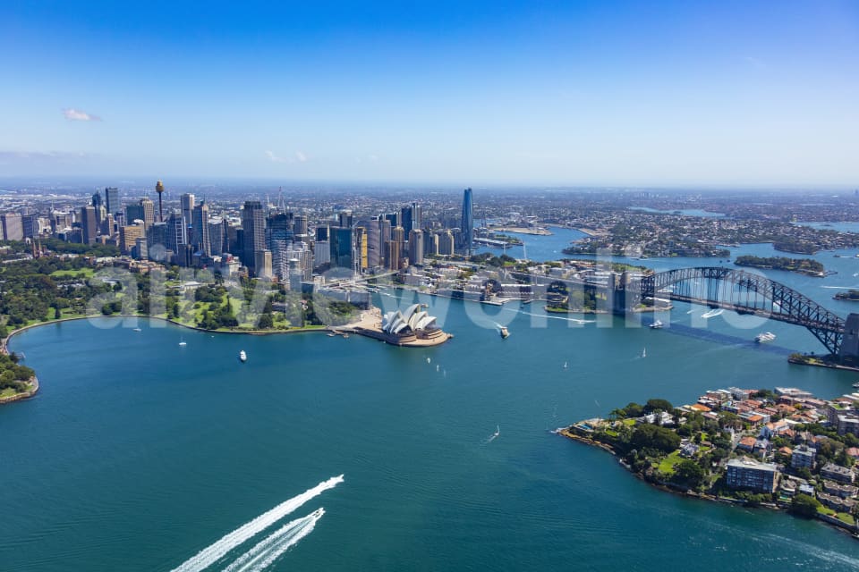 Aerial Image of Sydney CBD and Opera House