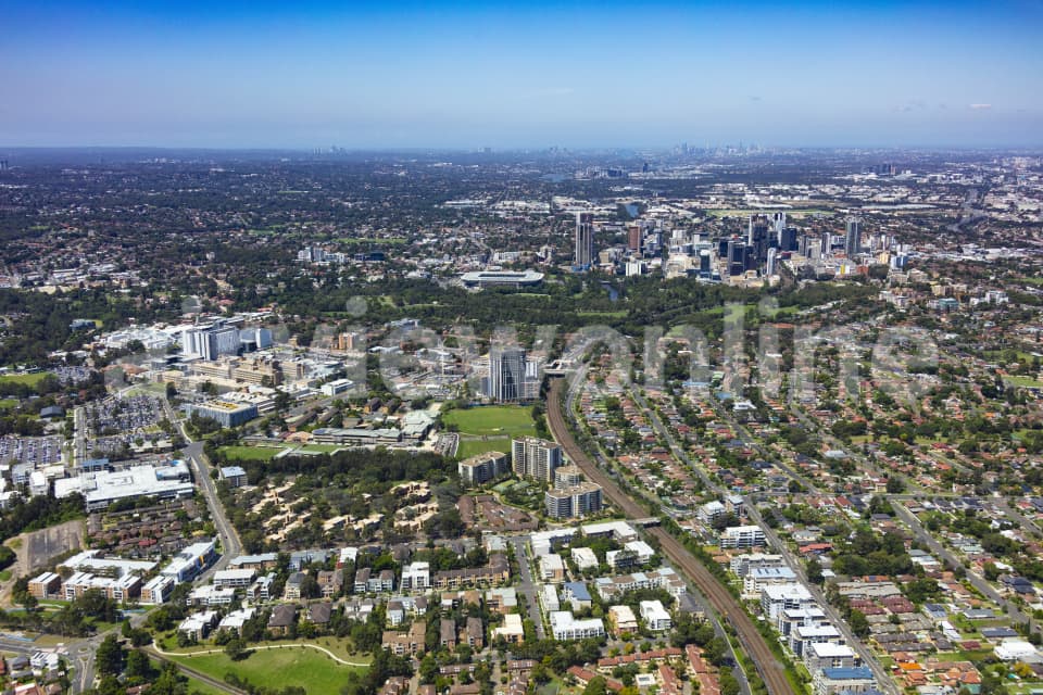 Aerial Image of Wentworthville and Westmead