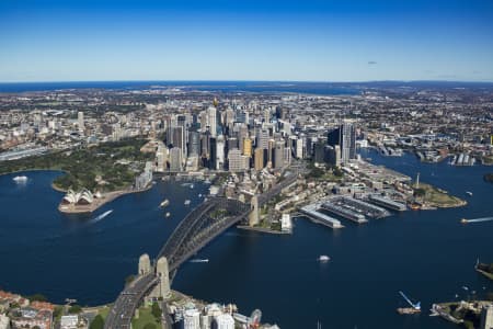 Aerial Image of SYDNEY CBD TAKEN FROM MILSONS POINT