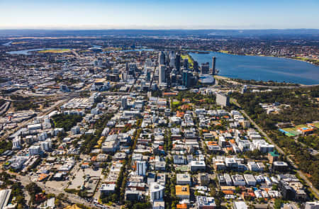 Aerial Image of WEST PERTH