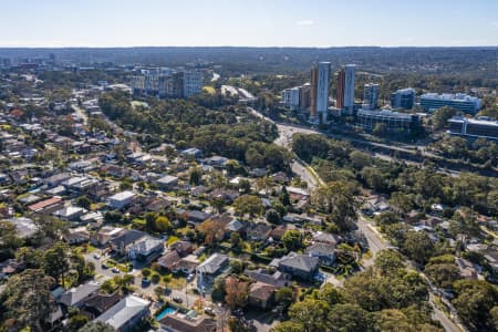 Aerial Image of NORTH RYDE
