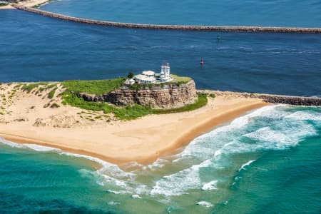 Aerial Image of NOBBYS HEAD NEWCASTLE