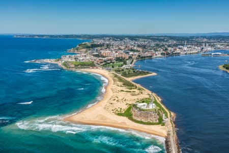 Aerial Image of NOBBYS HEAD NEWCASTLE