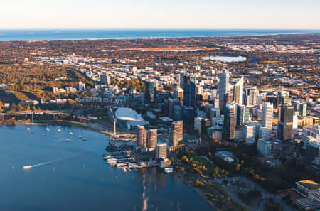 Aerial Image of PERTH SUNRISE