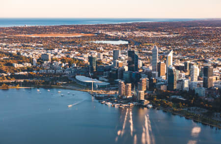 Aerial Image of PERTH SUNRISE