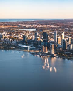 Aerial Image of PERTH SUNRISE