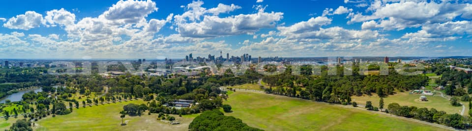 Aerial Image of Sydney CBD, Centennial Park Panoramic