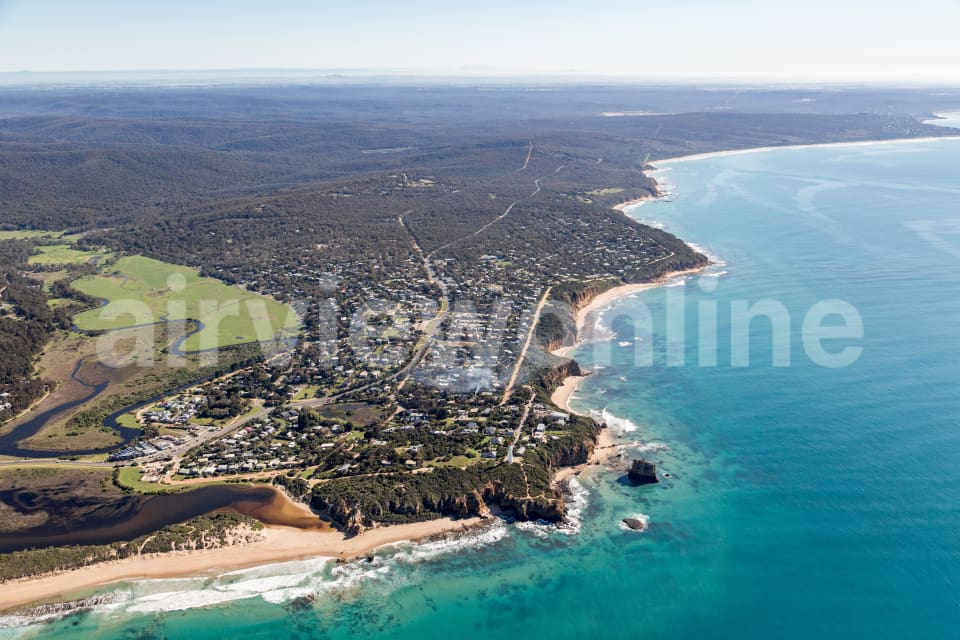 Aerial Image of Spit Point Aireys Inlet