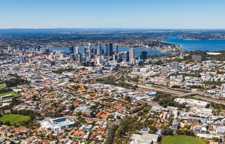 Aerial Image of WEST PERTH