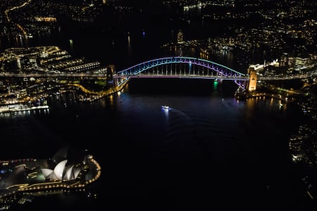 Aerial Image of SYDNEY OPERA HOUSE VIVID