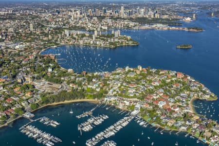 Aerial Image of POINT PIPER, DOUBLE BAY AND SYDNEY HARBOUR