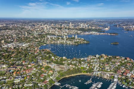 Aerial Image of POINT PIPER, DOUBLE BAY AND SYDNEY HARBOUR