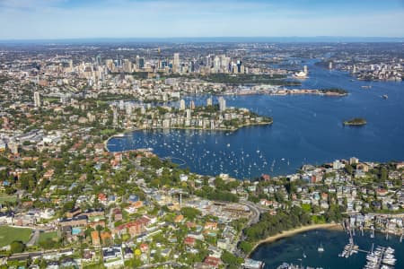 Aerial Image of POINT PIPER, DOUBLE BAY AND SYDNEY HARBOUR
