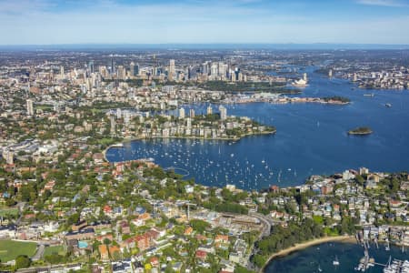 Aerial Image of POINT PIPER, DOUBLE BAY AND SYDNEY HARBOUR