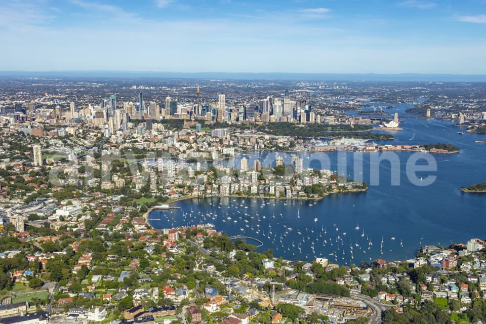 Aerial Image of Point Piper, Double Bay and Sydney Harbour