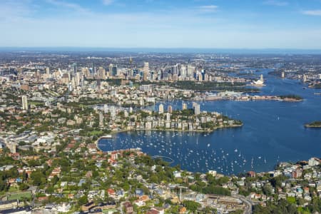 Aerial Image of POINT PIPER, DOUBLE BAY AND SYDNEY HARBOUR