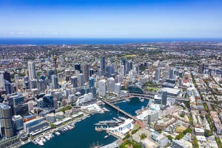 Aerial Image of DARLING HARBOUR AND PYRMONT
