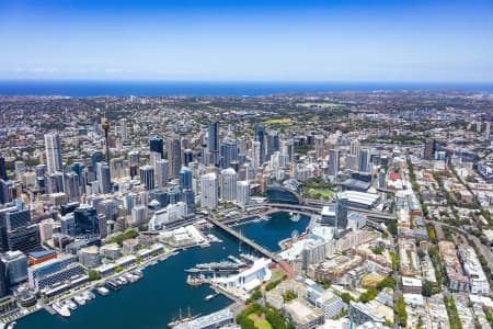 Aerial Image of DARLING HARBOUR AND PYRMONT