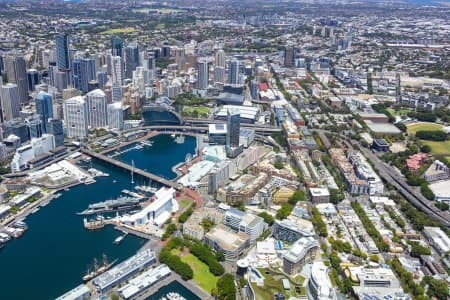 Aerial Image of DARLING HARBOUR AND PYRMONT