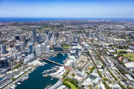 Aerial Image of DARLING HARBOUR AND PYRMONT