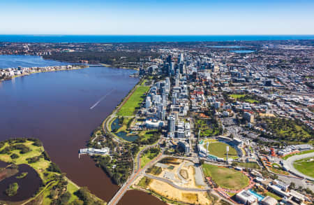 Aerial Image of EAST PERTH