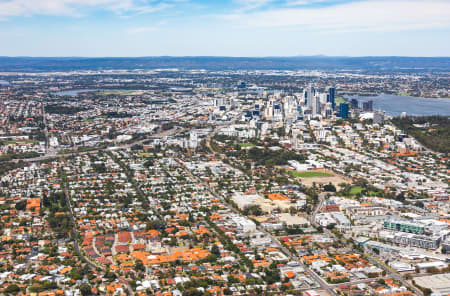 Aerial Image of WEMBLEY TOWARDS PERTH CBD