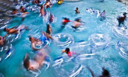 Aerial Image of WATER PARK WISCONSIN DELLS,WISCONSIN